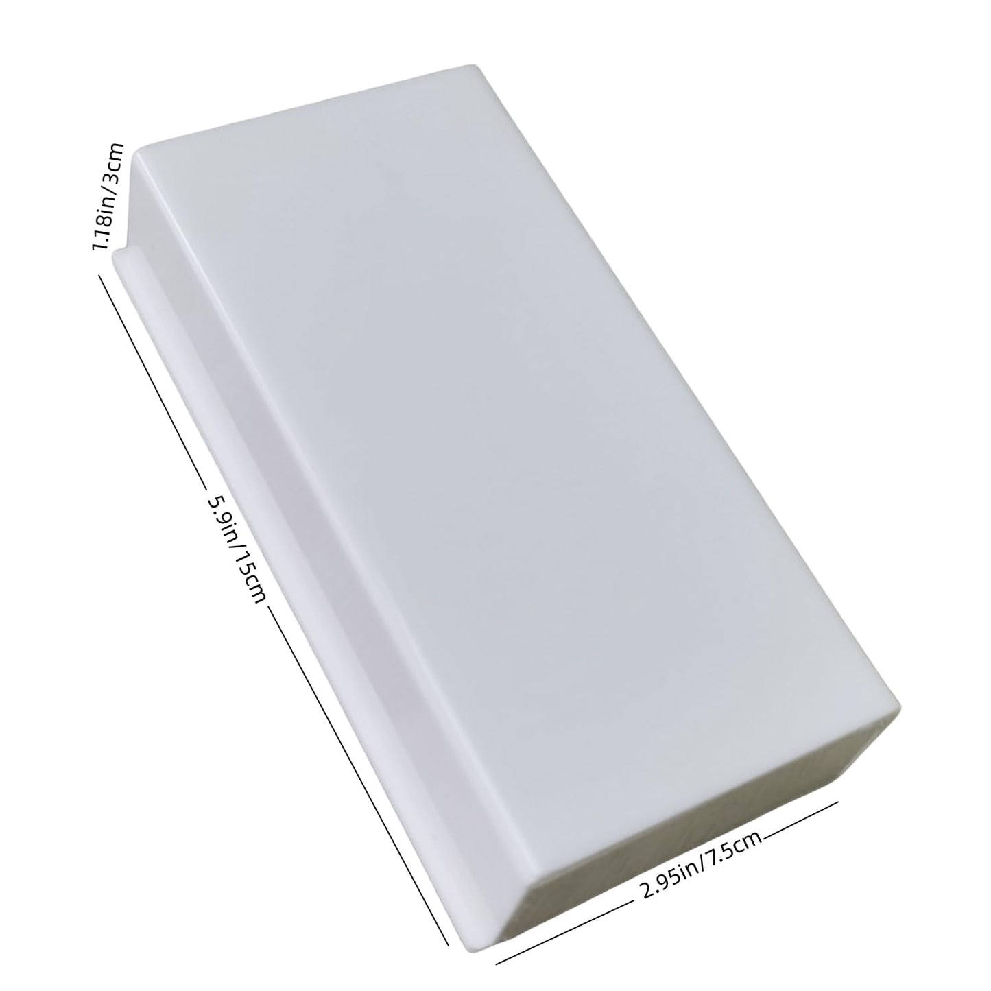 Eyelash Grafting Pallet with Cover, Dust-proof Acrylic Lash Tile holder, Eyelash Extensions Storage Gasket Pads for Beauty Artist Salon Beginners (Pure White)