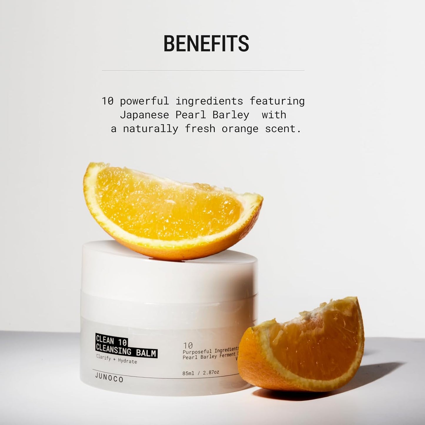 JUNO & Co. JADE Clean10 Cleansing Balm - Makeup Remover Balm - Effortlessly Removes Makeup & SPF - 2.87oz Makeup Remover Balm Full Set