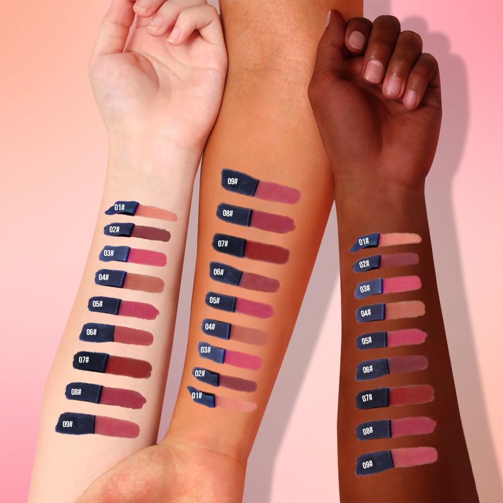 Lip Stain Peel Off Set–Long Lasting Waterproof Lip Tint, Smudge Proof Transfer Resistant Lip Stains Tattoo,High Pigment Matte Lip Color, Kiss Proof Peel Off Lip Stain Masque, Stay Lip Makeup 06+07