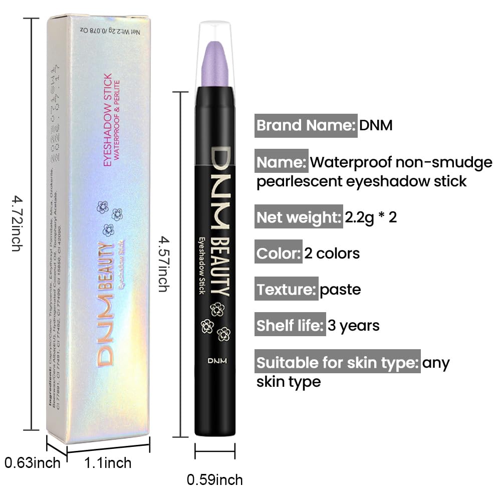 Kaely 2Pcs Cream Eyeshadow Sticks Set for Eyes Waterproof,Blue Shimmer & Green Shimmer Matte Eye shadow Stick Pencil Pen Bulk sombras en crema para ojos 32+34