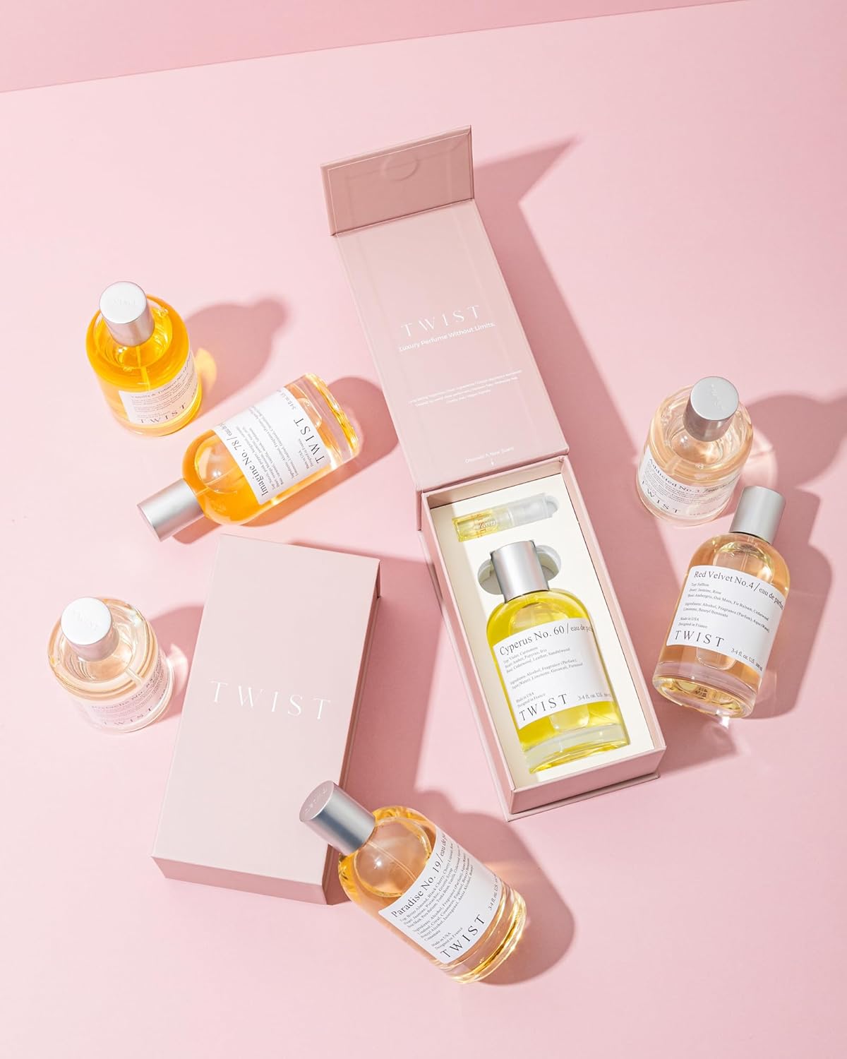 Twist Mila No. 80 - Eau De Parfum Inspired by Valentino's Born In Roma, Long-Lasting Perfume For Women, Jasmine & Vanilla, Vegan, Clean Ingredients, Fragrance - Spray 100 ml (3.4 fl. oz.)