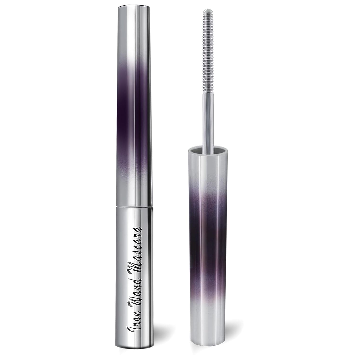 Iron Wand Mascara, Metal Mascara Wand, Black Washable Metal wand mascara, 3d Curling Eyelash, Added Fiber, Waterproof Natural Length Slim Volume Building