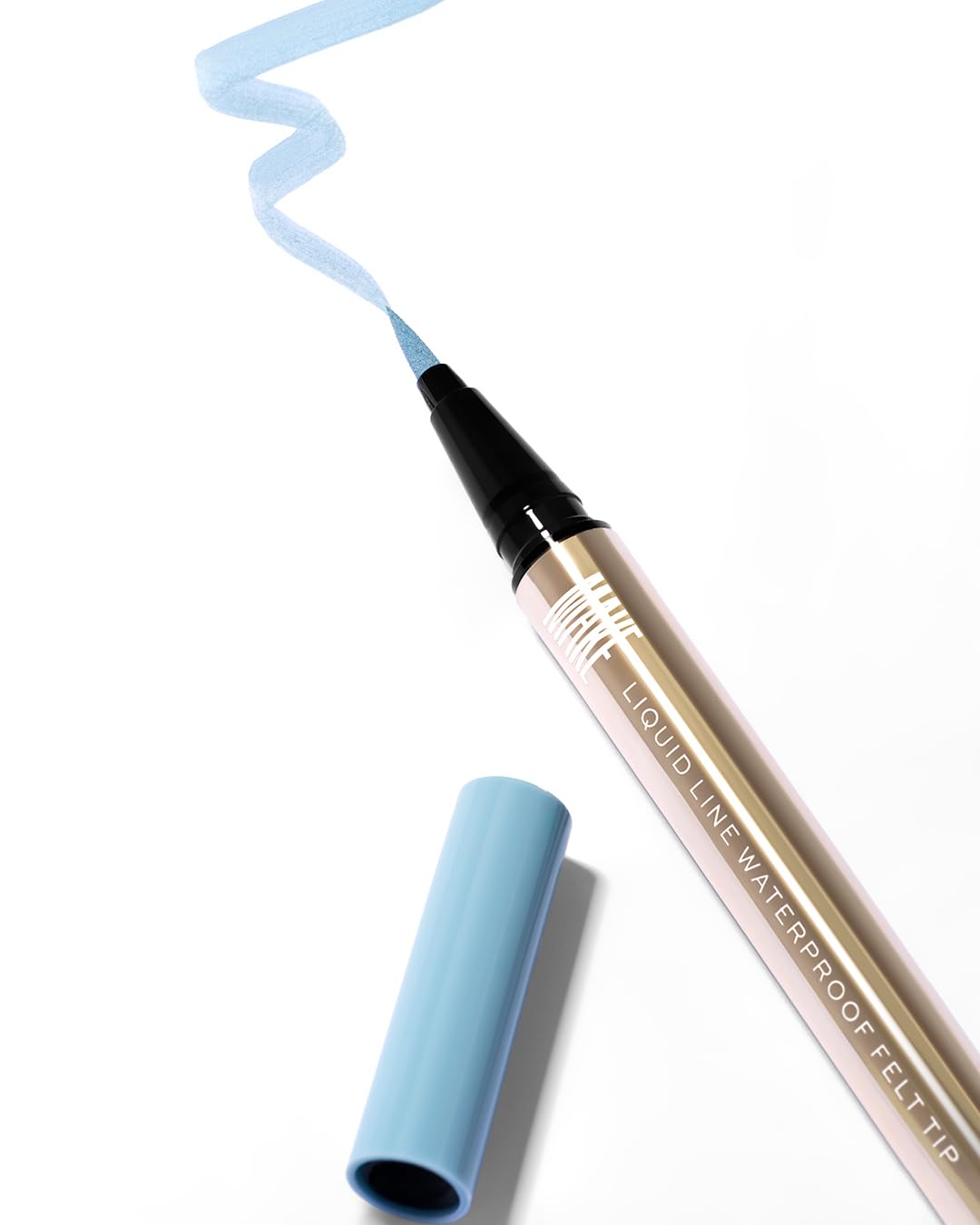 MAKE Beauty Liquid Line Waterproof Liquid Eyeliner Pen. Smudge-Proof Felt Tip for Precise Application of Lines, Wings, and Graphics. Long Lasting Eye Liner - Shade, New Sky