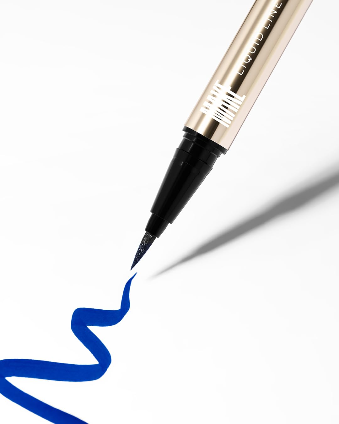 MAKE Beauty Liquid Line Waterproof Liquid Eyeliner Pen. Smudge-Proof Felt Tip for Precise Application of Lines, Wings, and Graphics. Long Lasting Eye Liner - Shade, Wavelength
