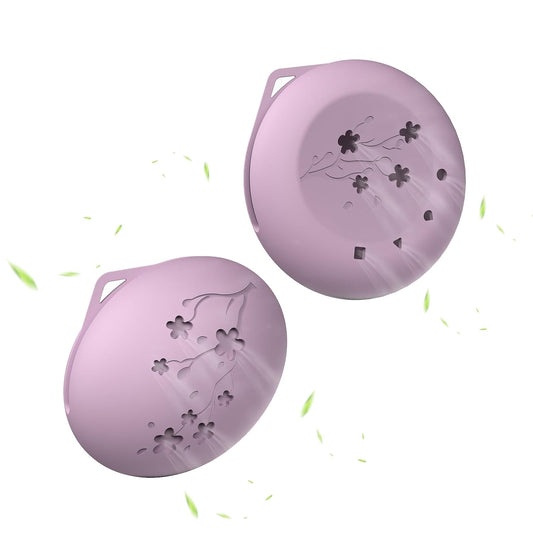 2 Pcs Makeup Sponge Holder,Beauty Blender Case, Powder Puff case, Beauty Blender Holder for Travel(Light Purple)