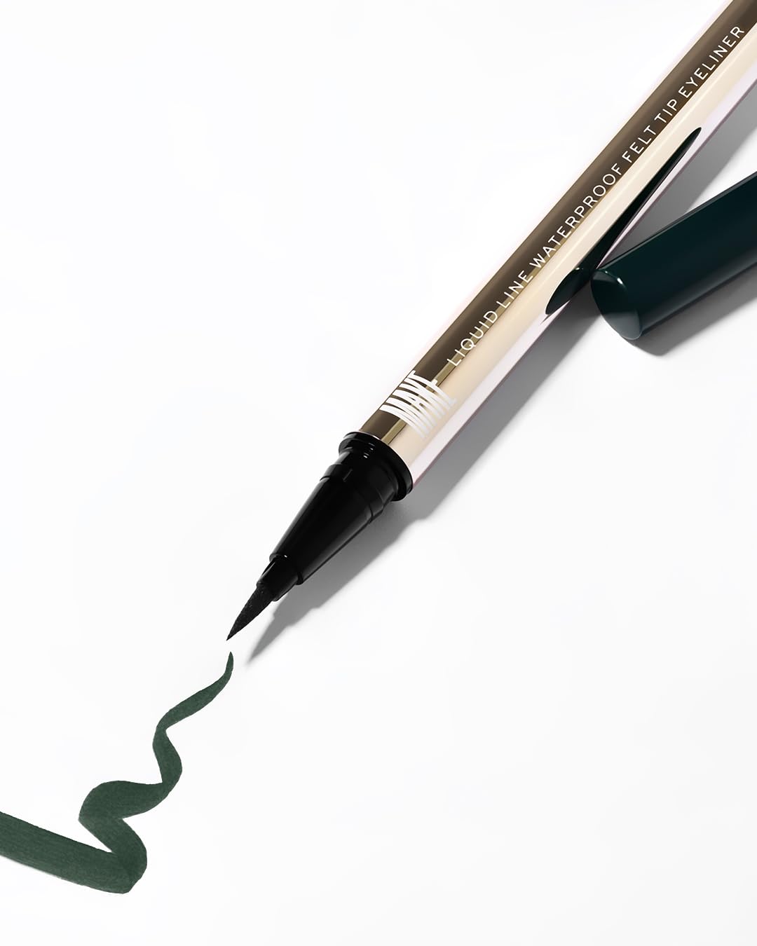 MAKE Beauty Liquid Line Waterproof Liquid Eyeliner Pen. Smudge-Proof Felt Tip for Precise Application of Lines, Wings, and Graphics. Long Lasting Eye Liner - Shade, Space Camp