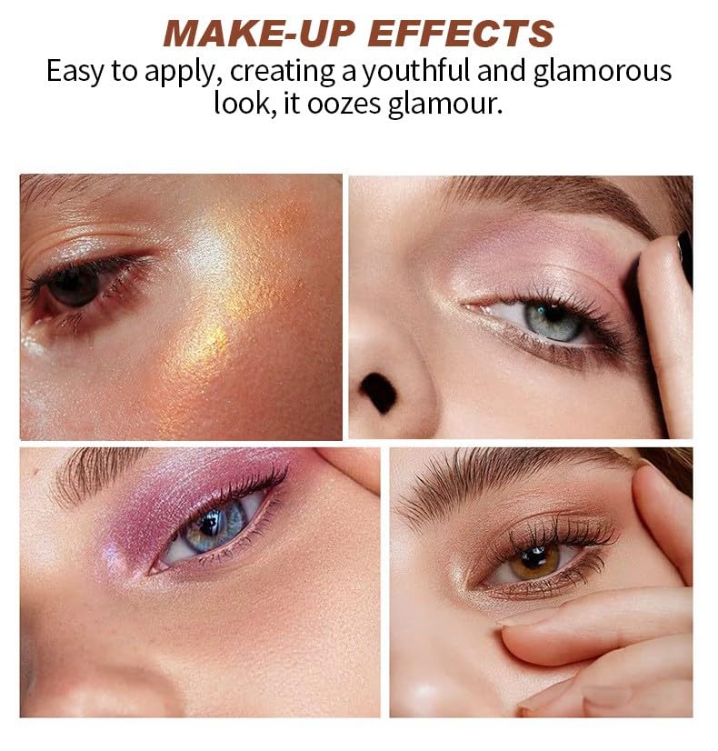 12 Colors Mini Glitter Eyeshadow Makeup Palette, Sexy Purple Shimmer Blush Highly Pigmented, Waterproof&Long Lasting paletas de sombras para de ojos, Quick Create a Flawless Look (03)