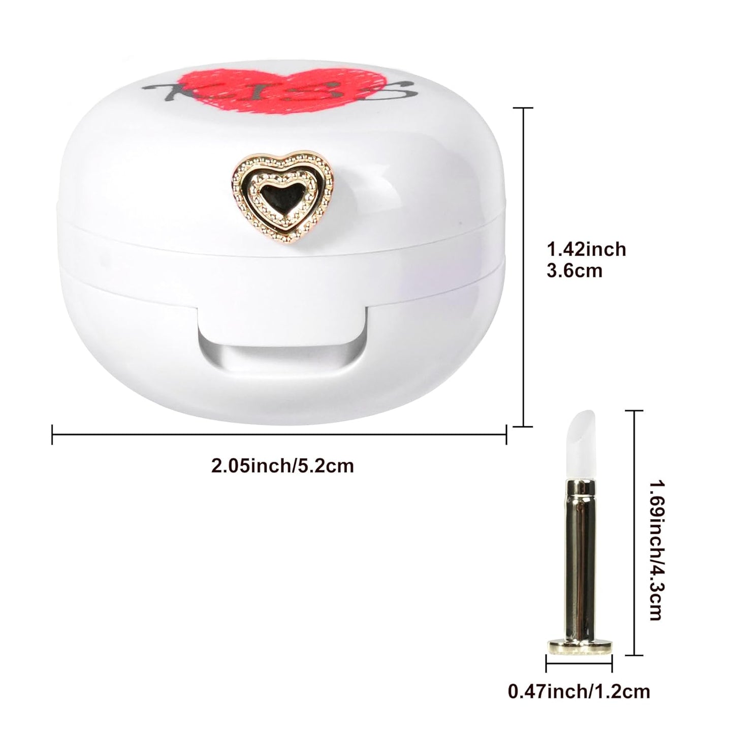 2 Pack Lip Balm Containers,Plastic Portable Empty Lip Balm Container with Mirror and Silicone Lip,Empty Lipstick Dispenser Box for Travel,Home