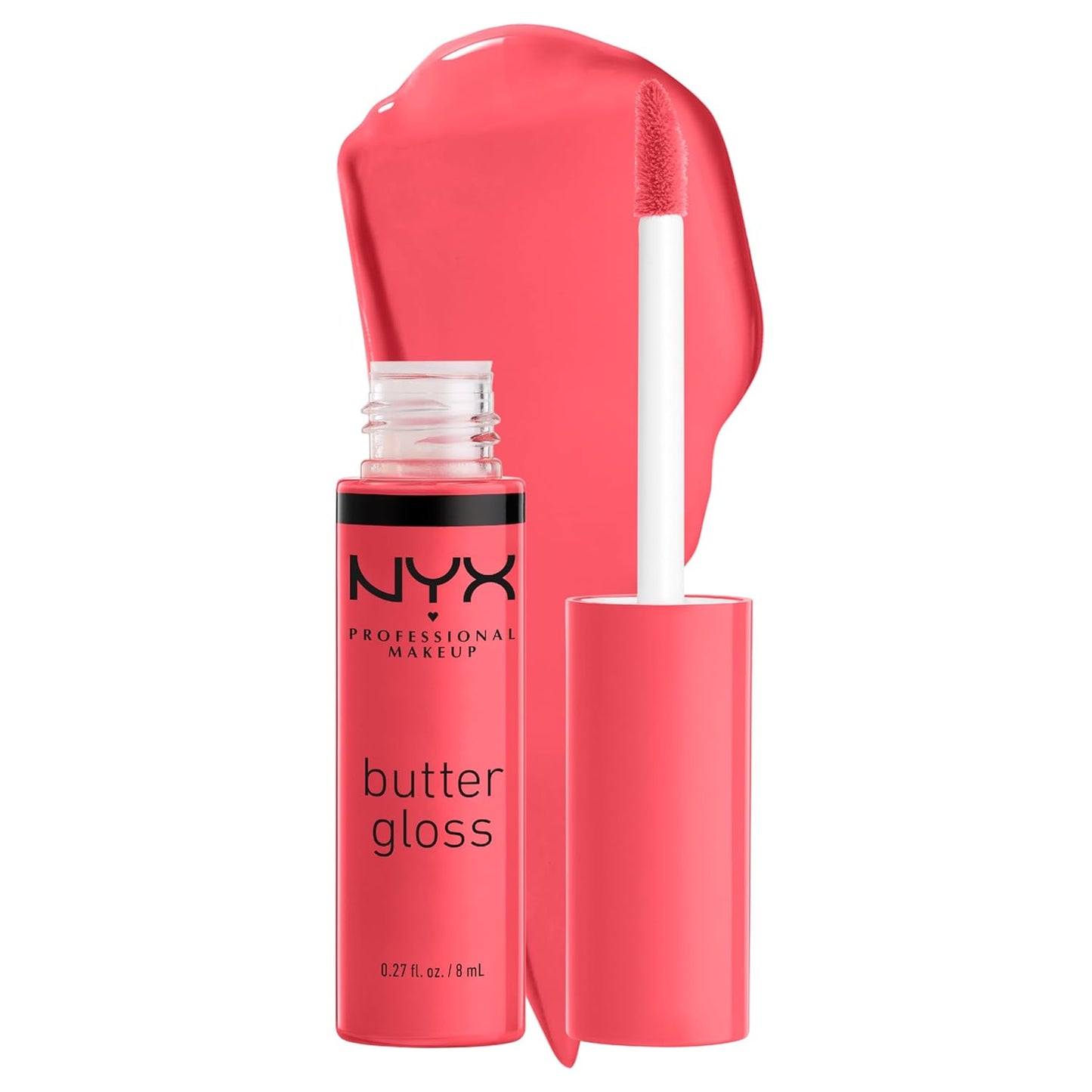 NYX PROFESSIONAL MAKEUP Butter Gloss, Non-Sticky Lip Gloss - Sorbet (Vibrant Coral)