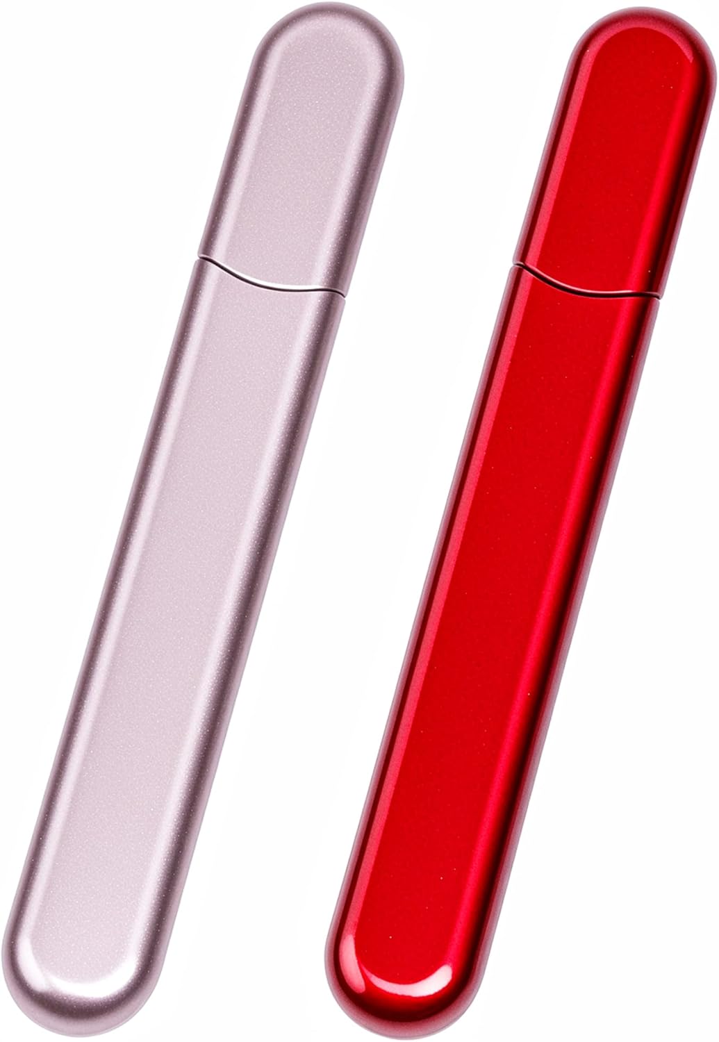 2 Packs Glass Nail Buffers with Case for Natural Nails, Glass Nail Files Shaping Nano Nail Shiners Crystal Polisher Manicure Tools Shine for Home Salon Use Stocking Stuffers for Women Christmas Gift