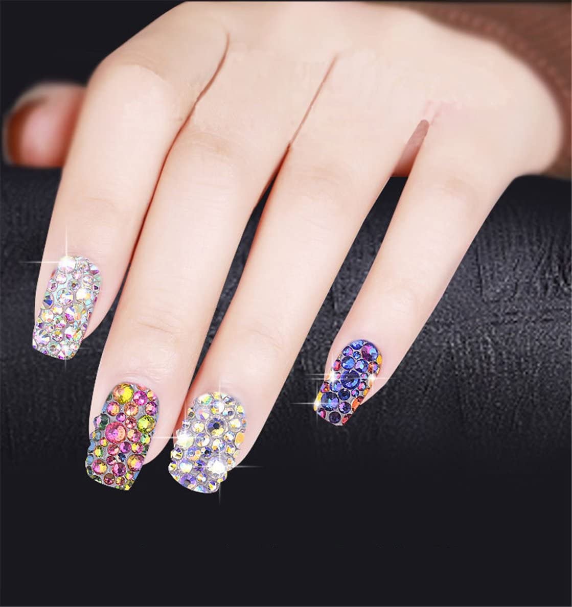 1500 Pieces SS16 4mm Flatback Rhinestones Clear Glass Round Gems Crystals for Nail Art DIY Crafts Clothes Shoes Bags （Light Pink）