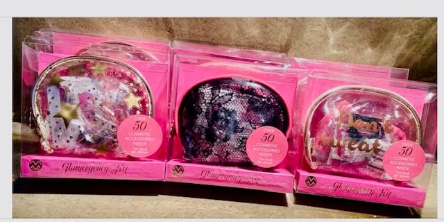 Glam Cosmetic Accessory Kit - 50 items (Don't Sweat)