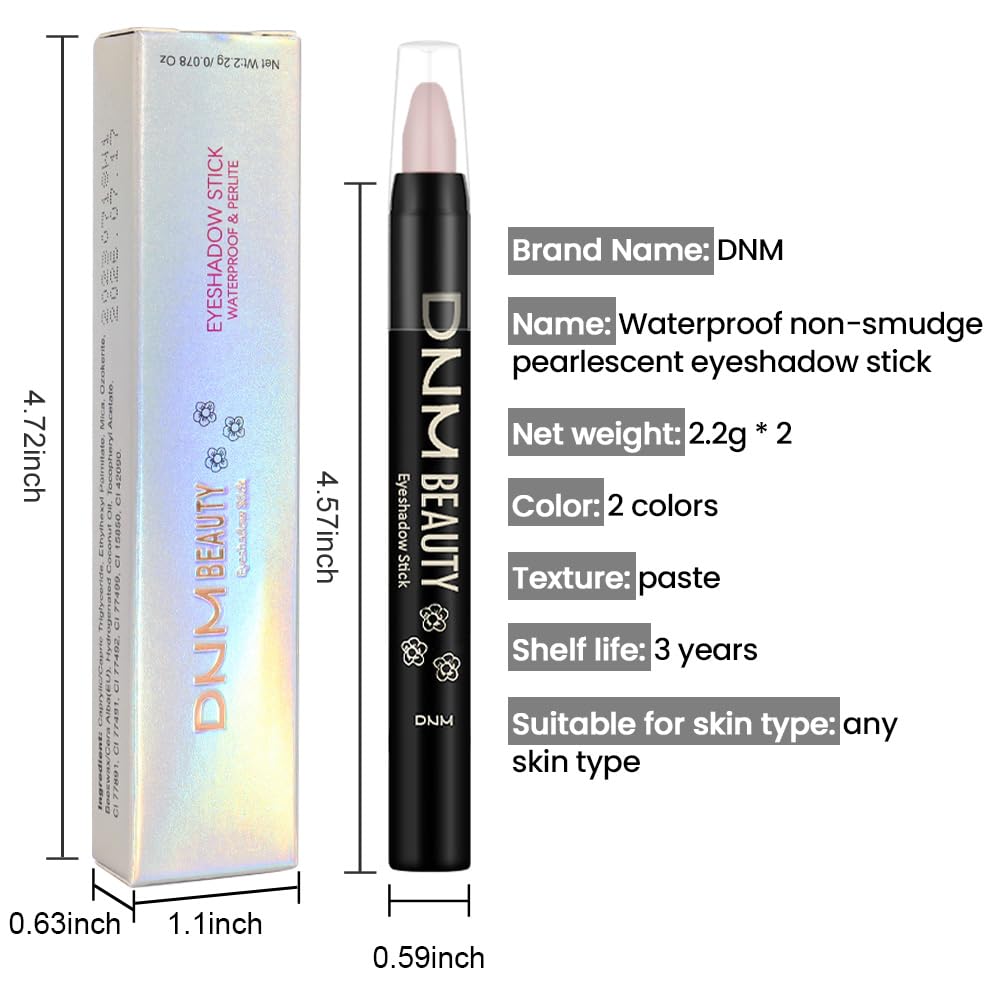 Kaely 2Pcs Cream Eye Shadow Sticks Set, Stone Matte & Putty Matte Eyeliner Pencil Eyeshadow Palette Makeup for Older Women Waterproof Pigmented, sombras en crema para ojos, 22+23