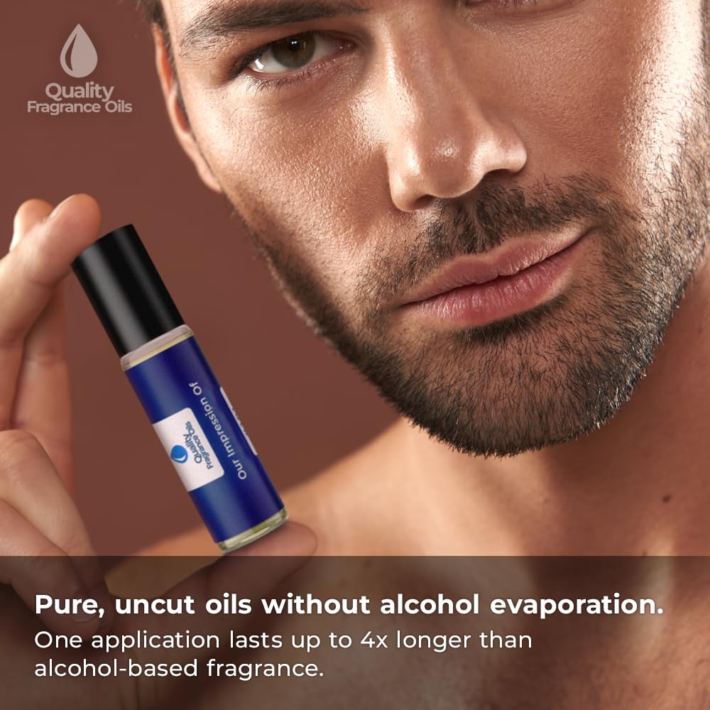 Quality Fragrance Oils' Polo Green Impression #281 | Long-Lasting Perfume Oil, Alcohol-Free, Strong Scent, 10ml Roll-On | Affordable Alternative to Designer Fragrances