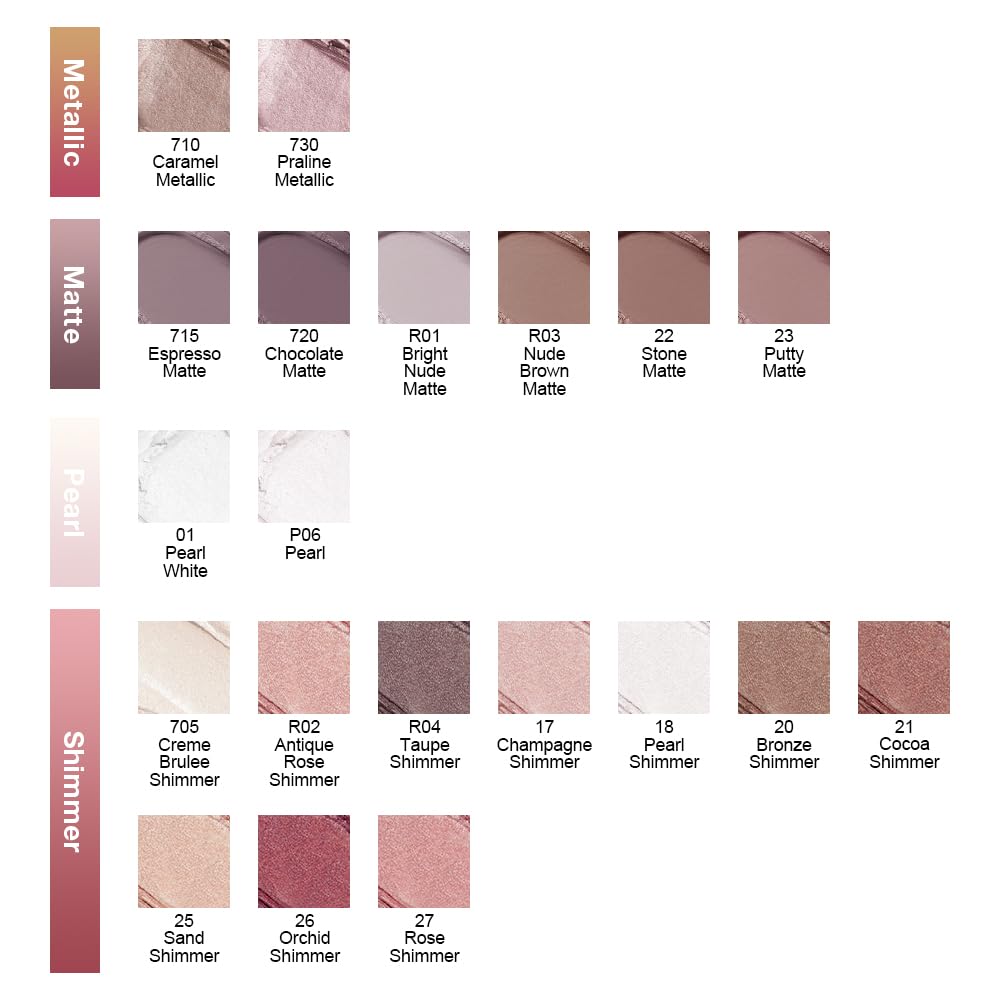 evpct Matte Chocolate Dark Brown Single Cream Eye Shadow Palette Pot Makeup for older Women, Highly Pigmented Monochrome Cream to Powder Eyeshadow Palette Matte Liquid eyeshadow, Natural Waterproof