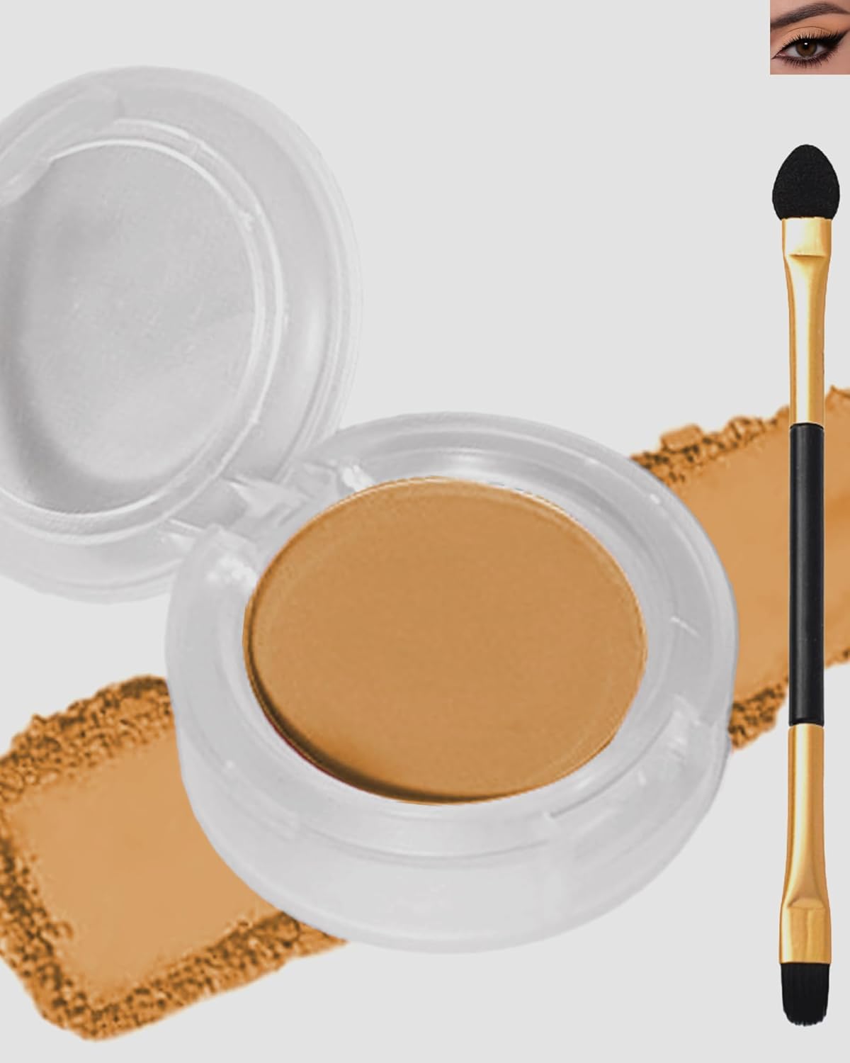 Single Matte Eyeshadow, Light Nude Brown Eye Shadow Palette Makeup for Older Women, High Pigment Waterproof Pressed Eye Shadows Powder with Smooth Lightweight,Blendable for Daily Eye Look-216