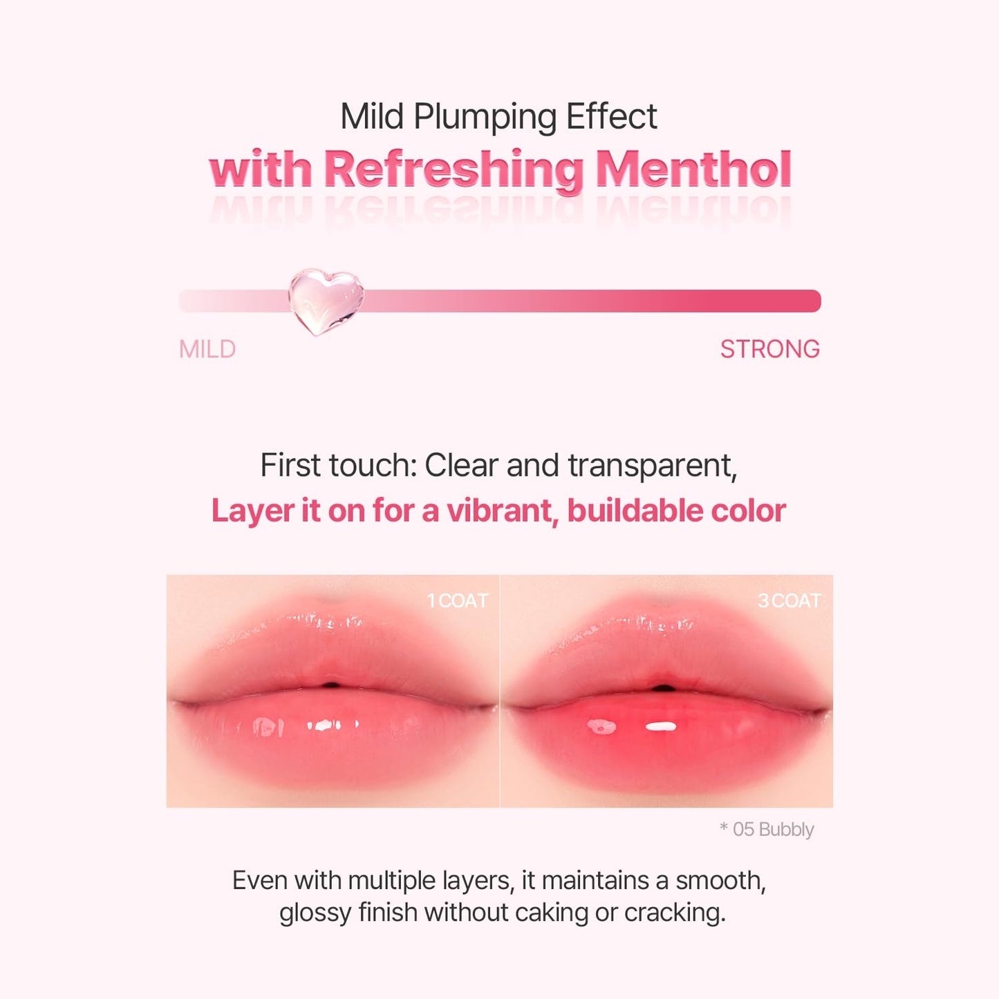 2aN Glaze Bouncing Tint – Lightweight, Moisturizing Lip Tint with High-Shine Finish, Smooth, Light Plumping, Comfortable Wear, Korean Makeup (Candy Chew, 0.16 oz)