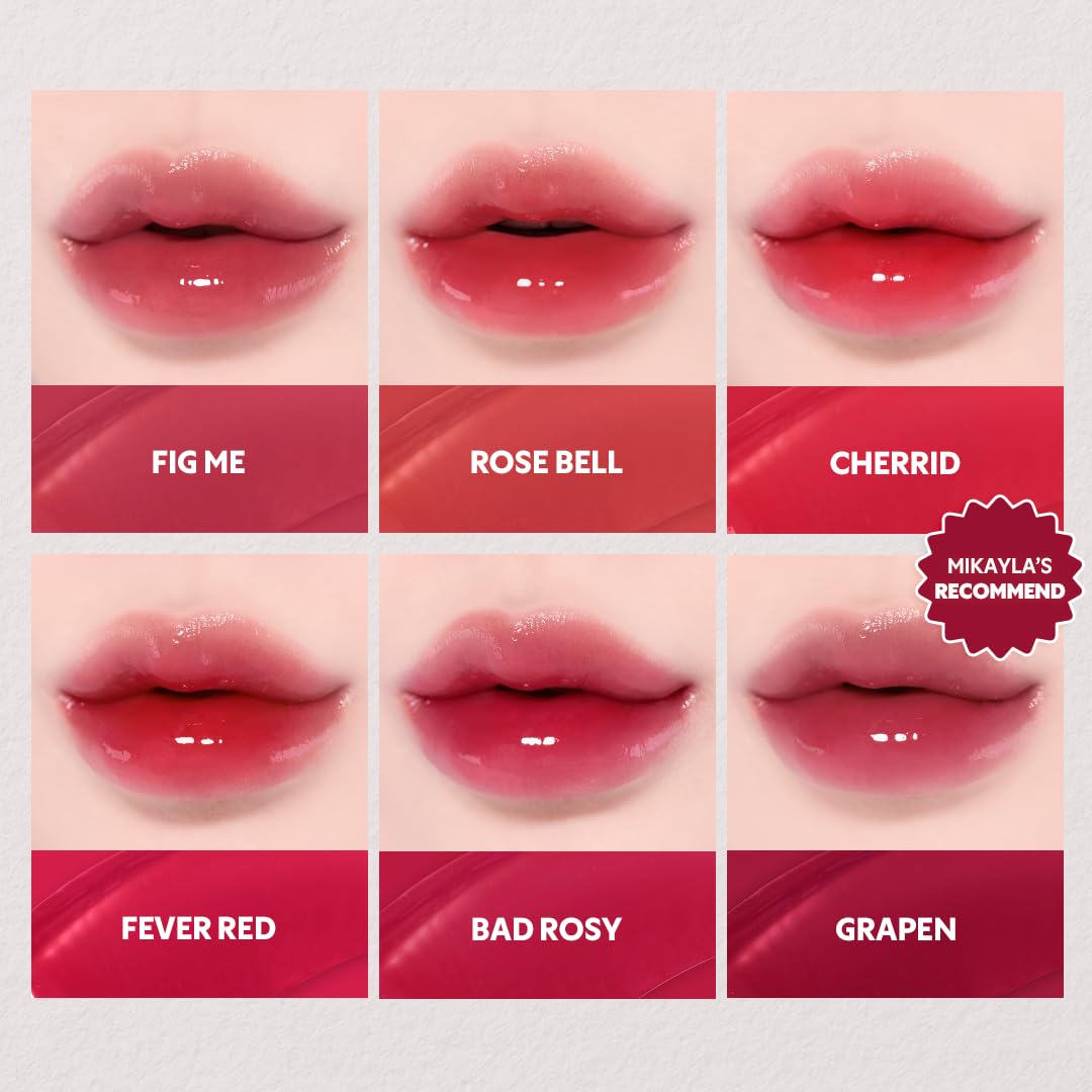 TIRTIR [*Mini Size Waterism Tinted Lip Gloss #05 Scotch Shot, 0.06 Fl Oz – Kiss Ready Lipgloss, 12H Long Lasting Non Sticky Natural Tinted Glow Korean Multiuse Cheek and Lip Tint for Women gift