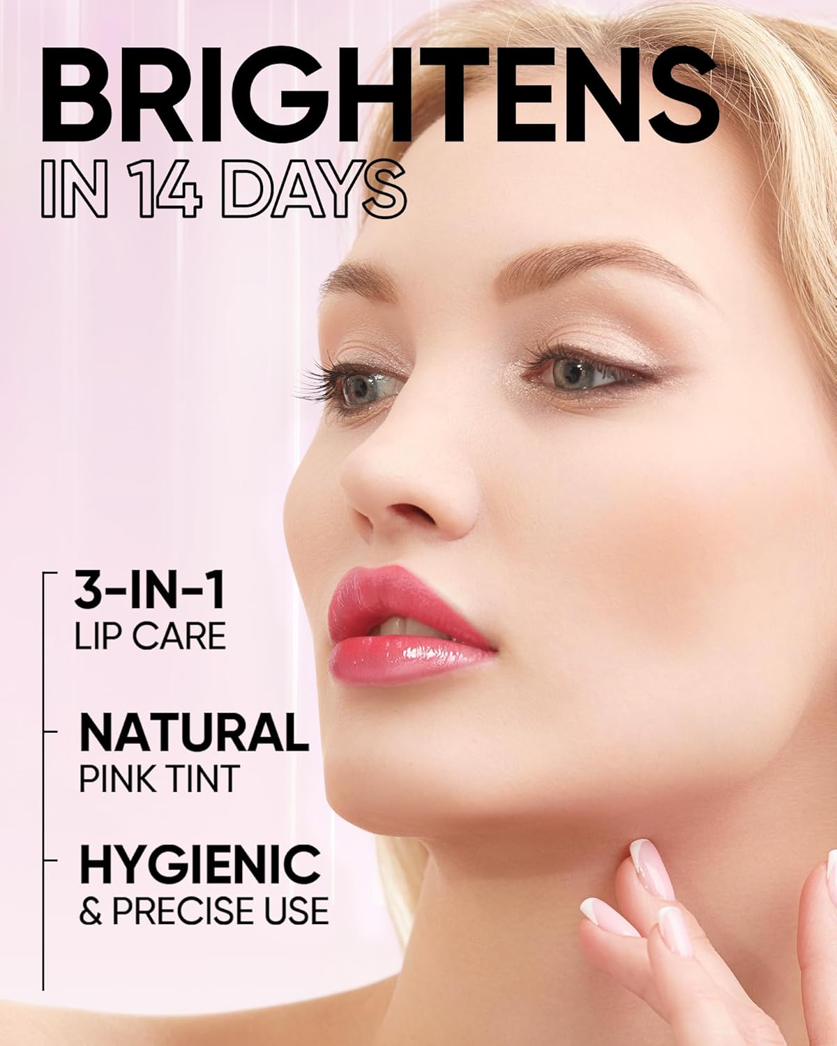 Hydrating Brightening Lip Serum, Nourishing Hydration Tinted Lip Stain, Plumping Lip Gloss with Polypeptide Squalane (00 Clear)