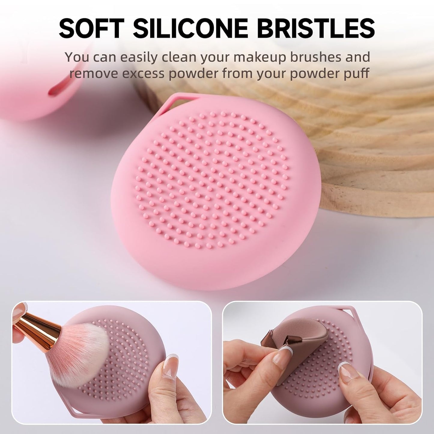 2 Pcs Makeup Sponge Holder,Beauty Blender Case, Powder Puff case, Beauty Blender Holder for Travel(Light Purple)