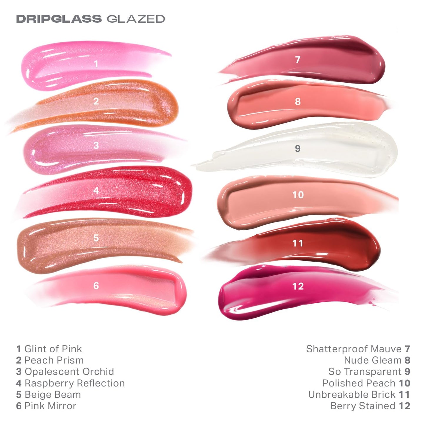 MORPHE Dripglass High Shine Lip Gloss - Glazed, Semi-Sheer & Nourishing Lip Makeup - Buildable Formula Infused with Plant-Derived Squalane & Vitamin E - Shatterproof Mauve (0.13 oz)