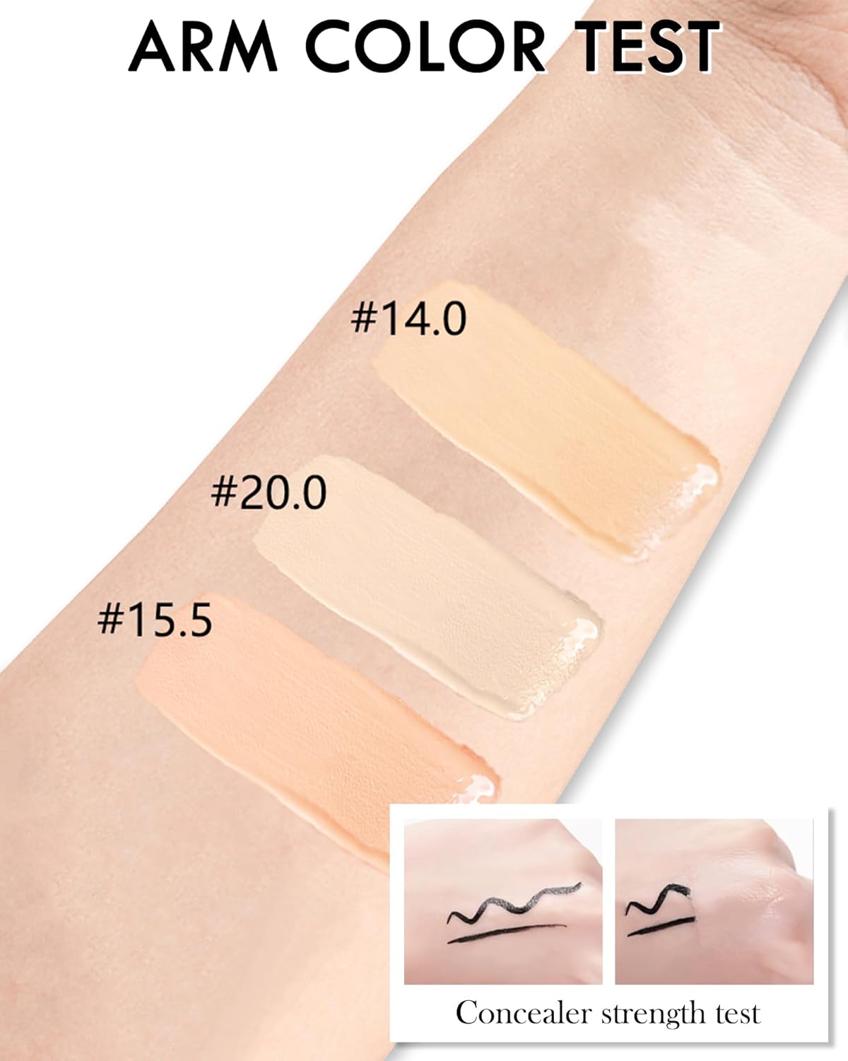 2 PCS Under Eye Concealer Full Coverage, Waterproof Color Correcting Concealer All Day Coverage Dark Circles, Puffiness, Redness, Lightweight Cream Foundation Brightener, Natural Matte Finish, Medium