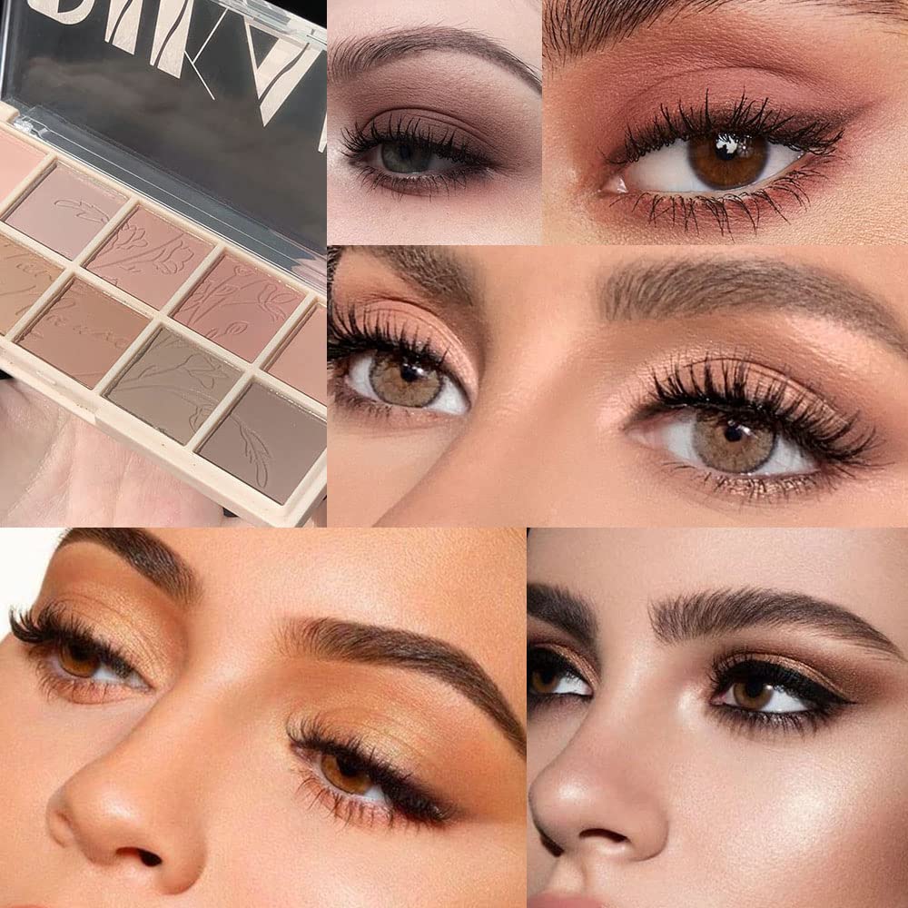 AMY'S DIARY 12Color Light Pink Purple Eyeshadow Palette, Long-Lasting, and Highly Pigmented. Elevate Your Eye Makeup– Unleash Your Unique Style (Nude Pink)