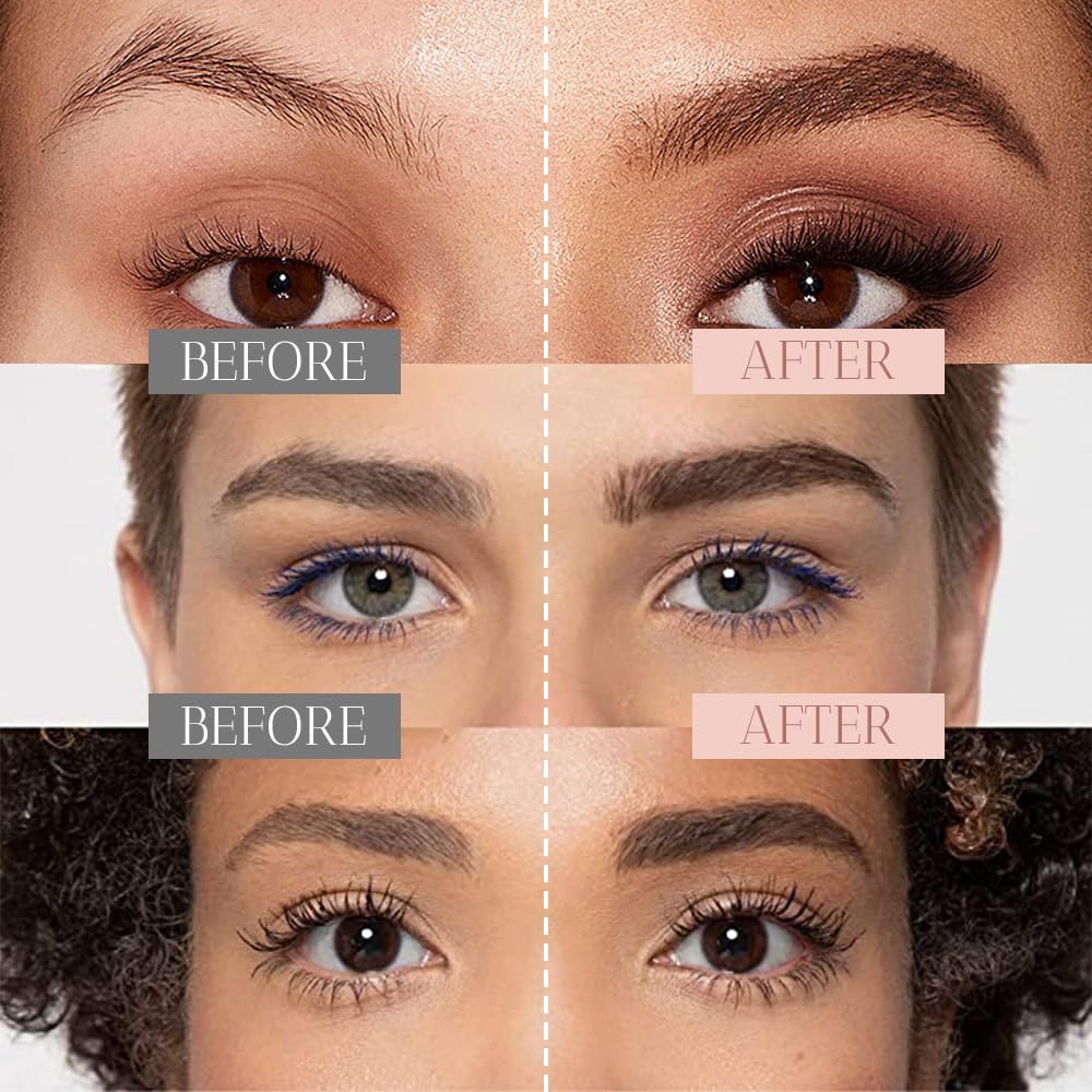 2025 Upgrade Waterproof Brow Pencil with Micro-Fork Tip,3D Magic Eyebrow Pencil 4-Head Split Waterproof Long-lasting Eyebrow Pencil,Natural Makeup Fine Stroke Eyebrow Tattoo Pencils (Black)