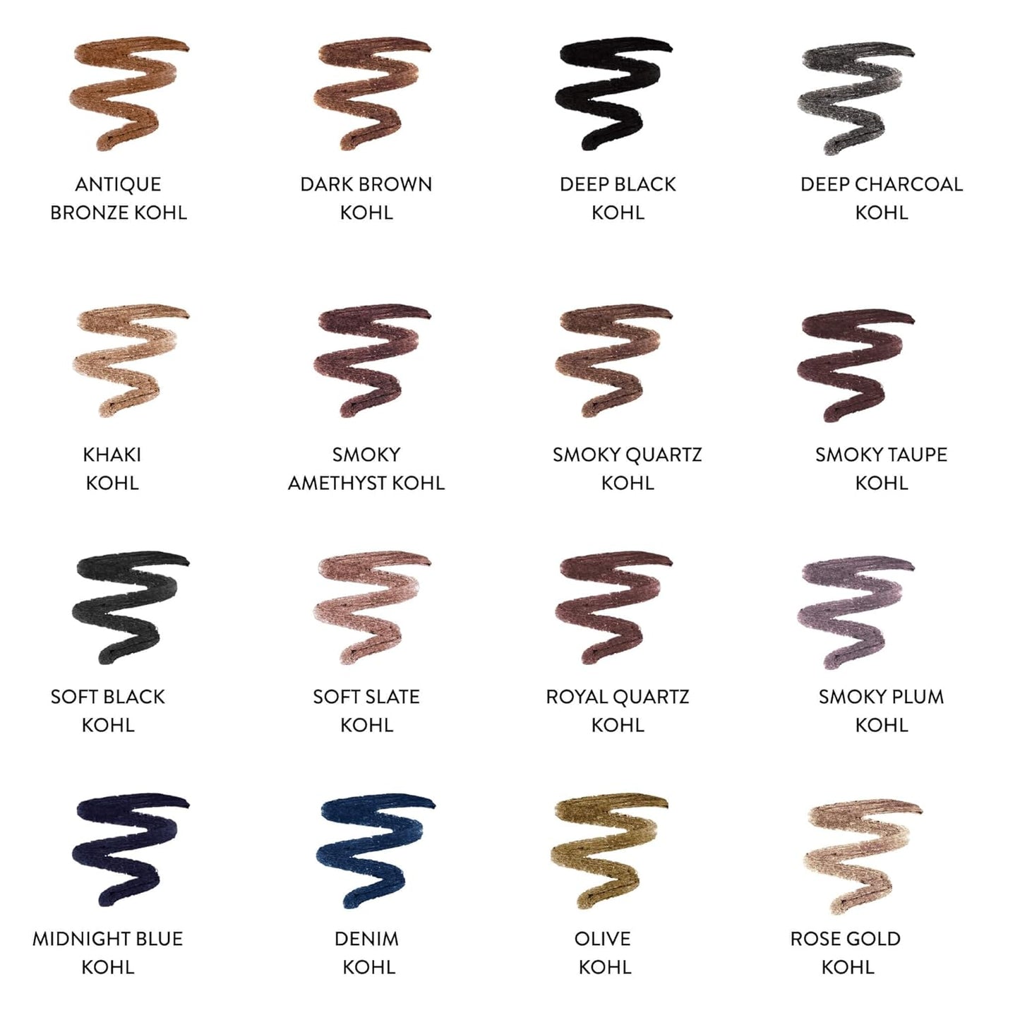 LAURA GELLER NEW YORK Kajal Longwear Kohl Eyeliner Pencil - Soft Slate Kohl - Caffeine and Vitamin E - Smooth & Blendable Liner - Built-In Sharpener