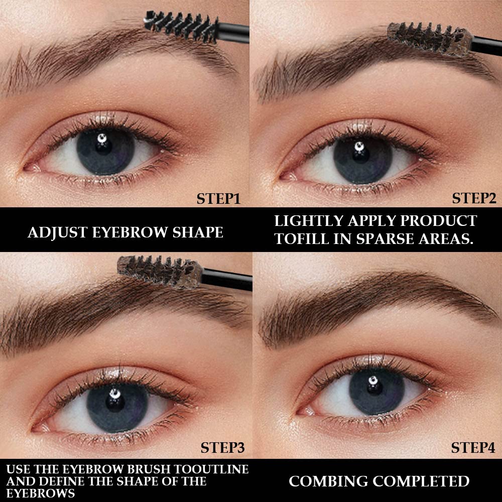 Kaely Thickening Brow Mascara,Tinted Eyebrow Gel Waterproof,Eyebrow Color Makeup,Brow Fast Sculpt,Vegan,Cruelty Free,maquillaje gel para cejas a prueba de agua,07 Espresso