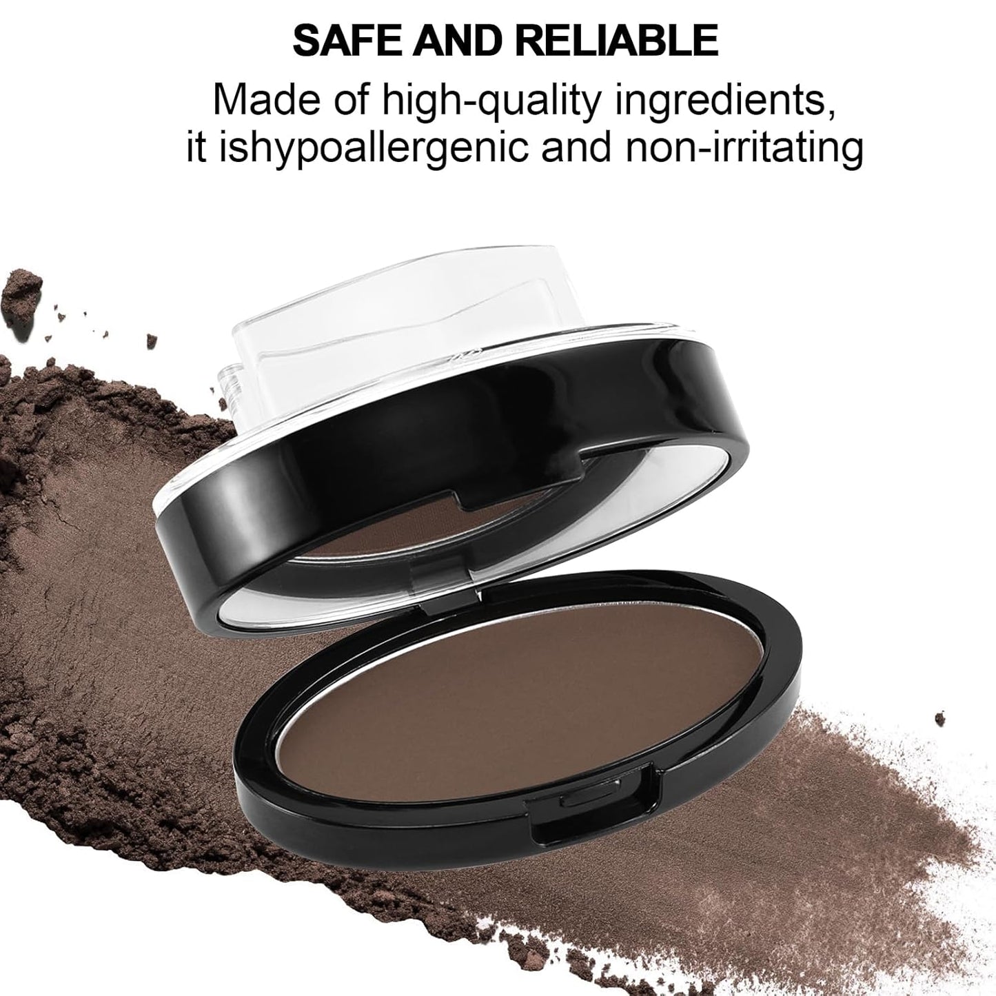 Boobeen Eyebrow Seal Stamp Powder - Waterproof 3 Seconds Eye Make Up Nature Coloring Kit - Creates Natural Looking Brows for Makeup Beginners