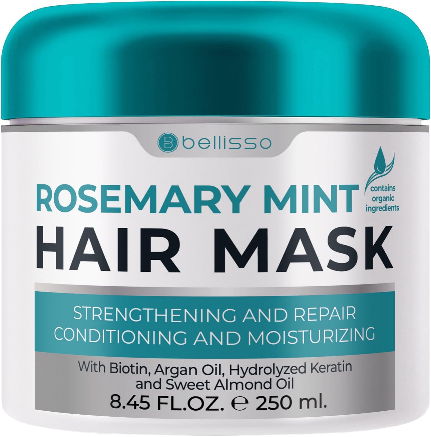 Rosemary Mint Oil Hair Mask - Deep Conditioning Repair Products for Damaged Care - Scalp Moisturizer and Hydrating Treatment for Women and Men - Volume for Extremely Dry, Thin and Frizzy Locks