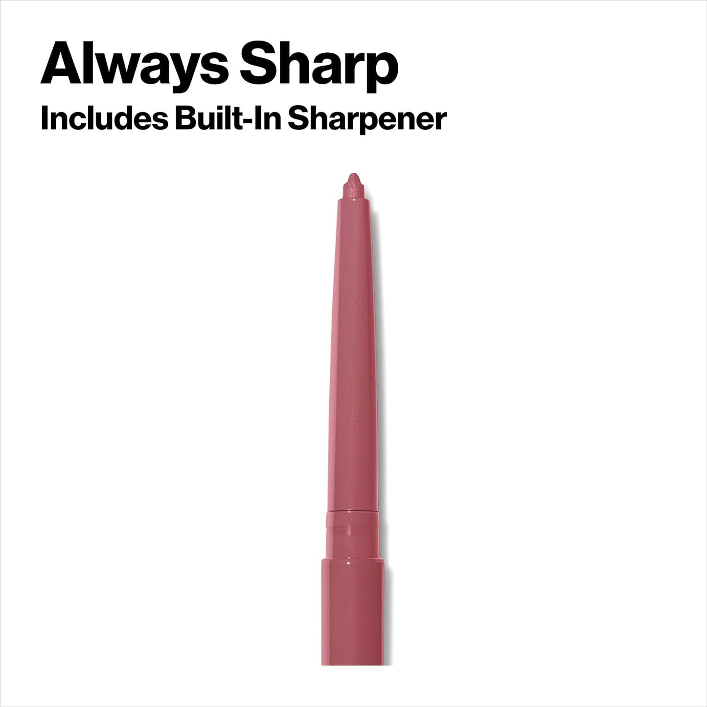 Revlon Colorstay Lip Liner Makeup with Built-in-Sharpener, Longwear Rich Colors, Smooth Application, 703 Mink, 0.01 oz