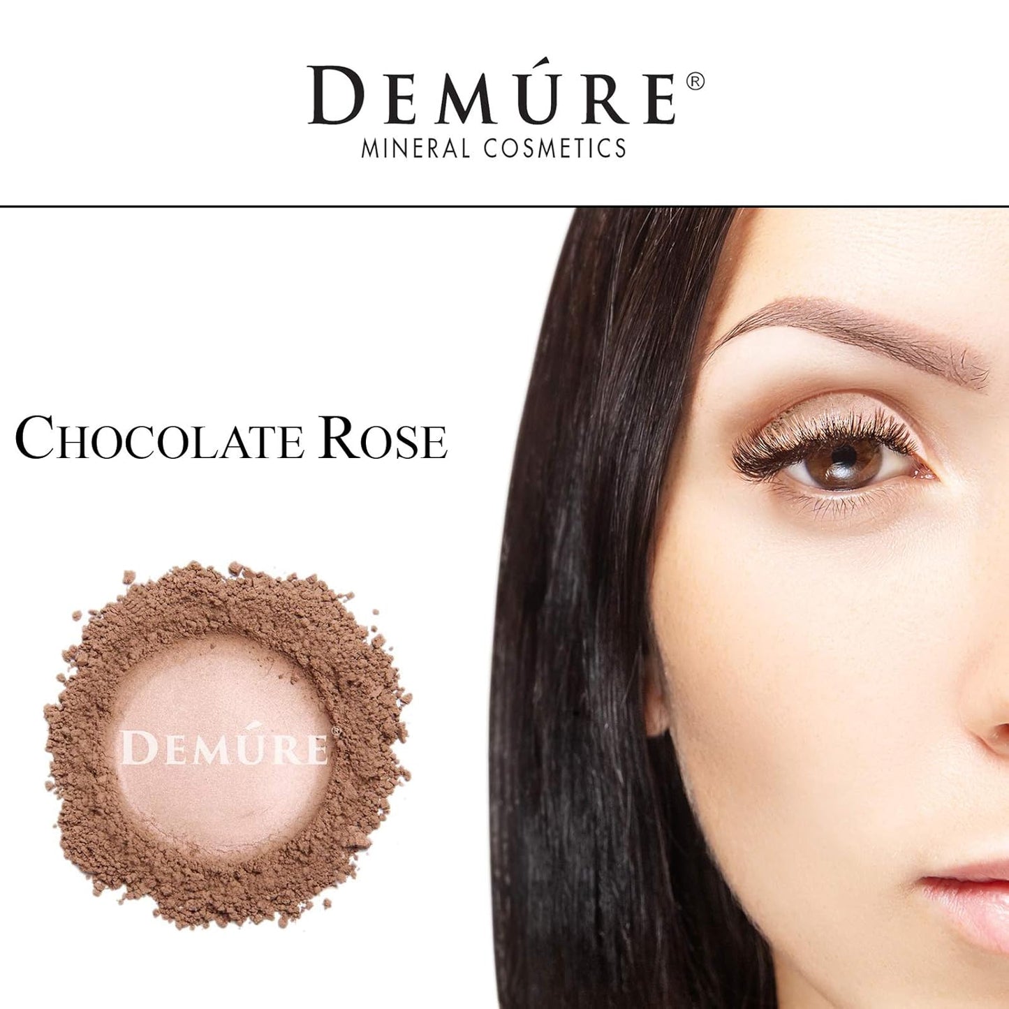 Demure Mineral Make Up (Chocolate Rose) Eye Shadow, Matte Eyeshadow, Loose Powder, Eye Makeup, Professional Makeup