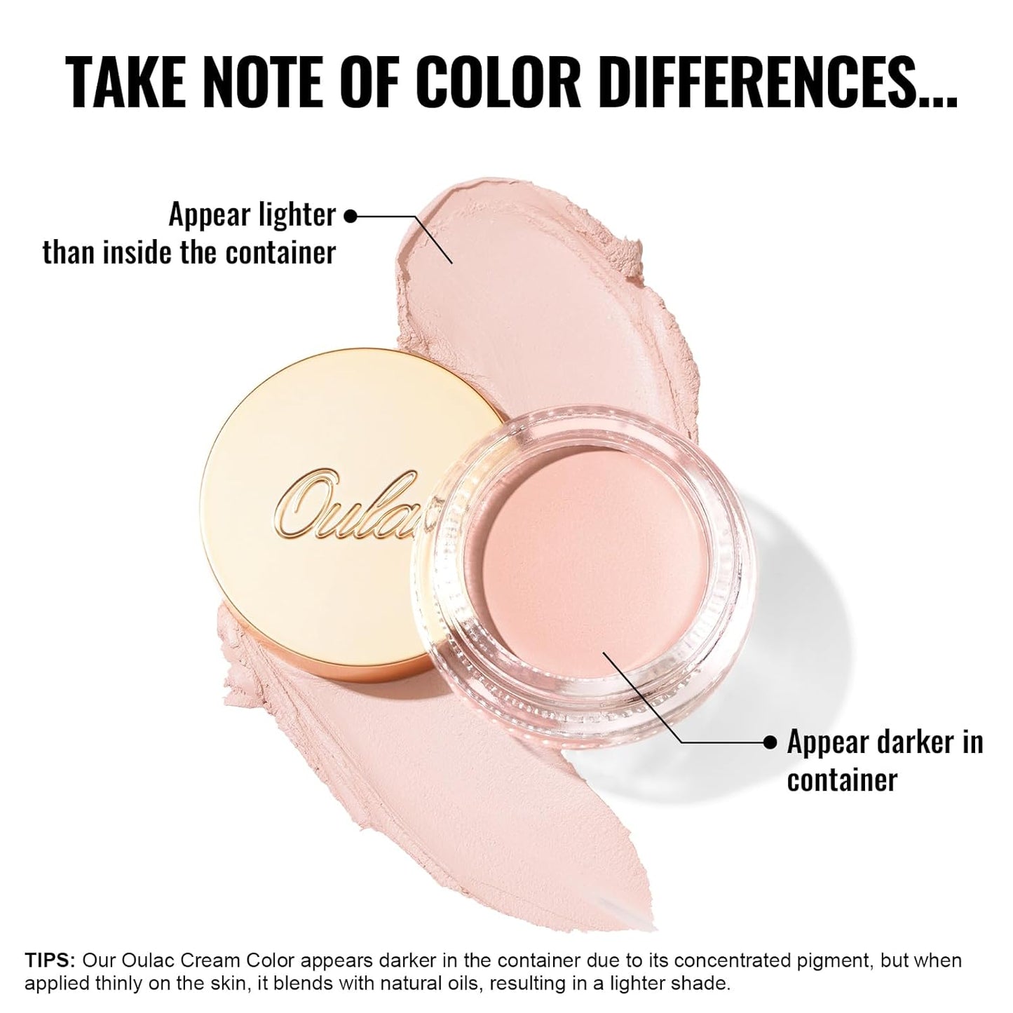 Oulac Matte Eyeshadow 3-in-1 Eyeshadow Nude Eye Primer&Eyeliner Highly Pigmented Waterproof Smudge-proof Long Lasting Wear Smooth&Blendable Formula for Natural Look,Vegan & Cruelty-Free,CM02