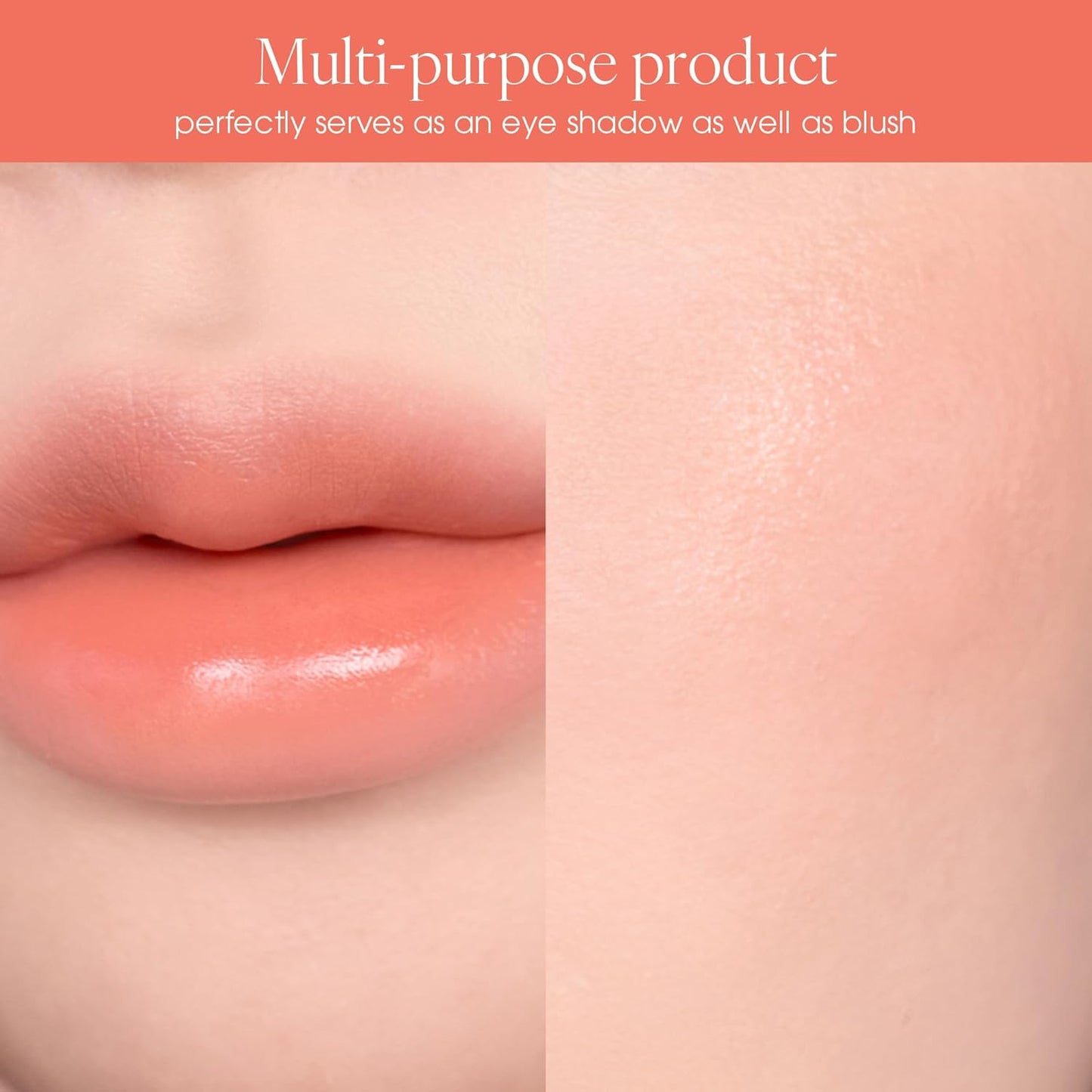 PLAT LIPS 903 NUDE BEIGE, Lip & Cheek, Lightweight, Naturally Dewy+ Glowy Finish, Blendable & Buildable Formula (1.2g, 0.003 oz.)