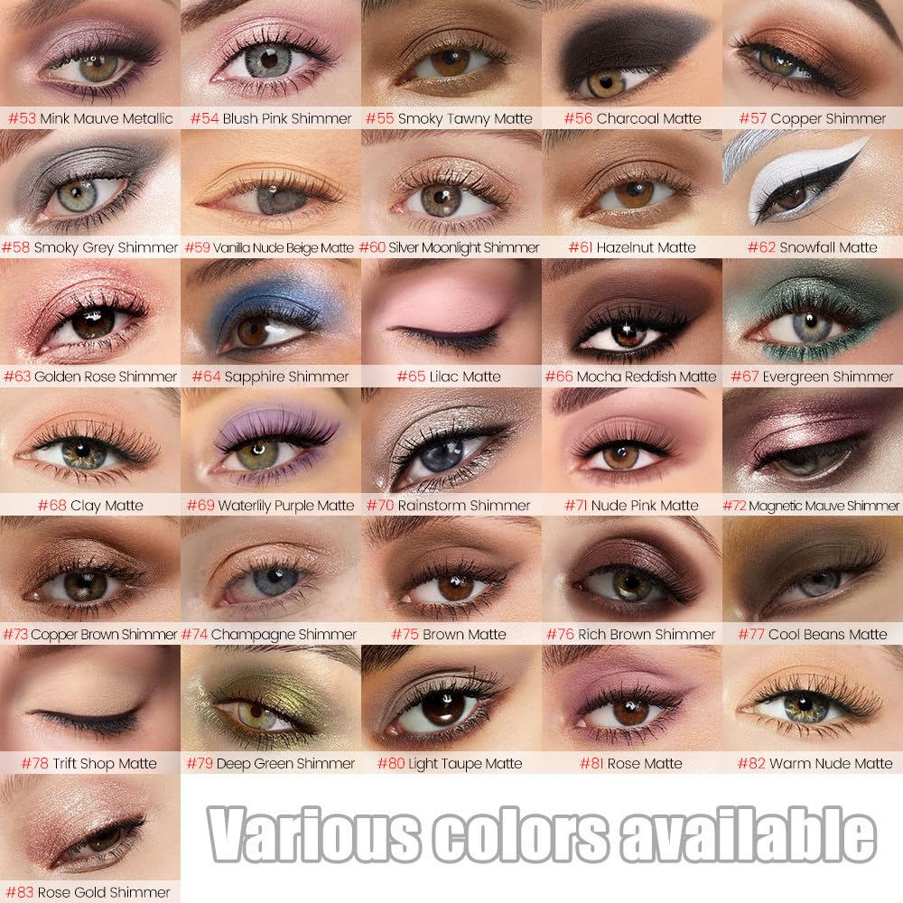 Brown Matte Cream Eye Shadow Stick Makeup for Women, Brown Matte Eyeliner Pencil Eyeshadow Brightener Stick for Eyes, Waterproof Eyeshadow Applicator Blendable sombras para ojos 75#