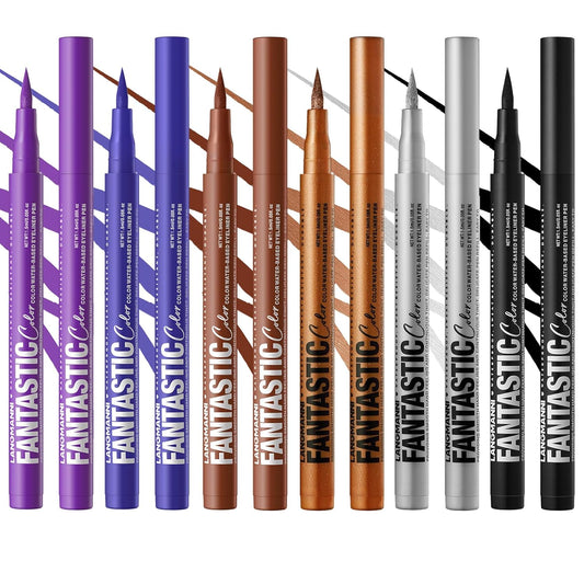 LANGMANNI 4 Colors Matte Liquid Eyeliner Set, Neon Colorful Pigmented With Long-lasting, Smudgeproof & Waterproof Eye Liner Makeup for Bold & Stunning Looks - Gift for Girls(#789101112)