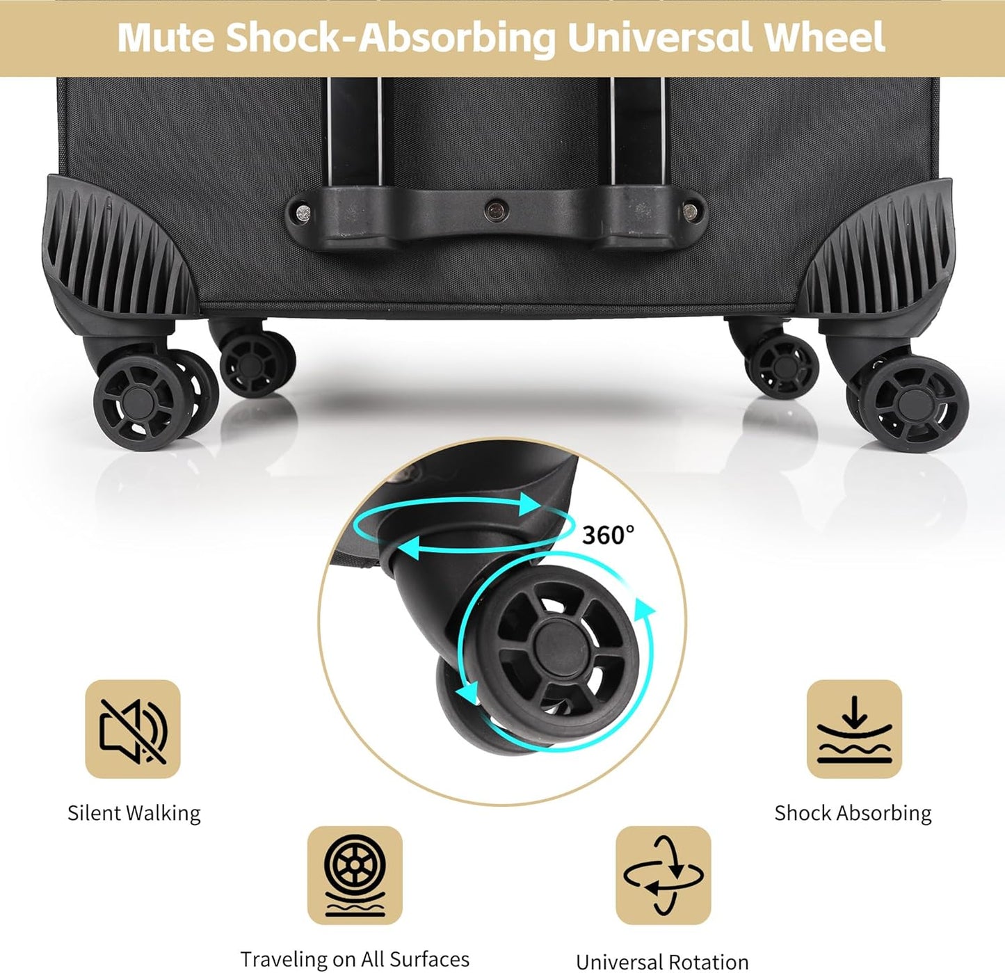 Rolling Makeup Bag Professional Makeup Artist Bags 4 in 1 Rolling Cosmetics Case Organizer Extra Large Trolley Travel Case with 360° Swivel Wheels and Adjustable Dividers