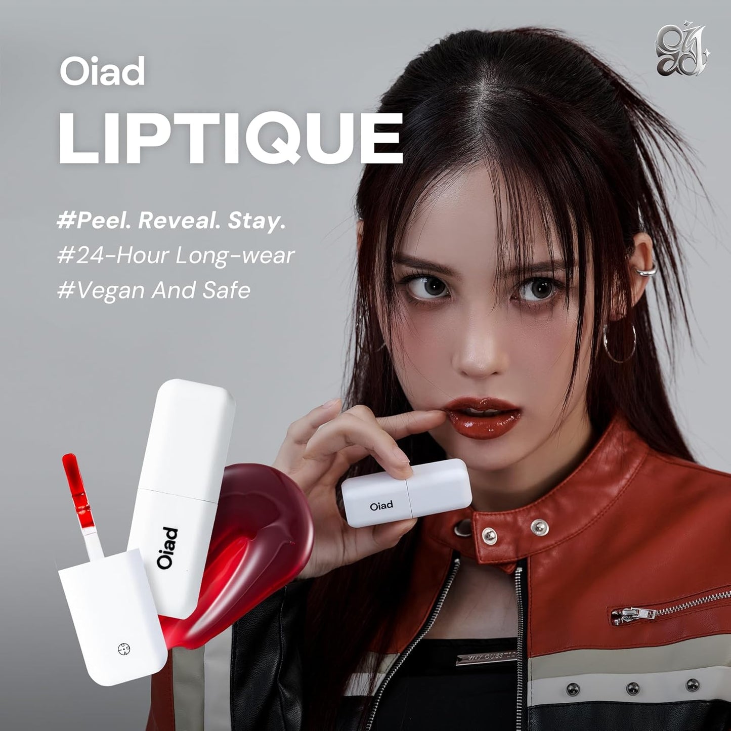 Liptique Korean Lip Stain Peel Off - 24 Hour Long Lasting Lip Tattoo, Waterproof & Transfer Proof, Nourishing & Hydrating Lip Tint for Women, Instant Plumping Lip Tints Peel Off (007 CORRAL'N)