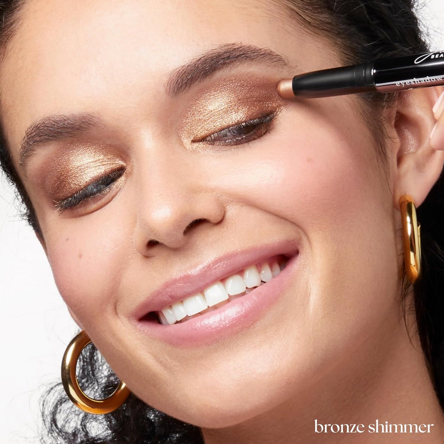 Julep Eyeshadow 101 Cream-to-Powder Waterproof Shadow Stick – Bronze Shimmer – Long-Lasting, Crease-Proof, Luminous Honey Brown Shimmer Eyeshadow with Built-in Smudger