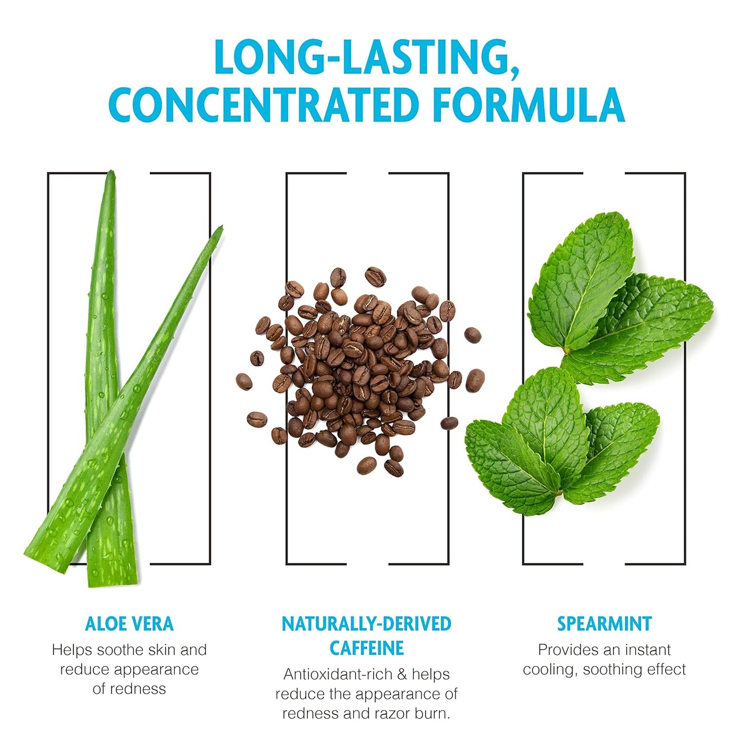 Pacific Shaving Company Caffeinated Aftershave, Men's Grooming Product - Antioxidant Daily Face Lotion + After Shave - Soothing Aloe & Spearmint Post Shave Balm for Sensitive Skin (3.4 Fl Oz, 2 Pack)