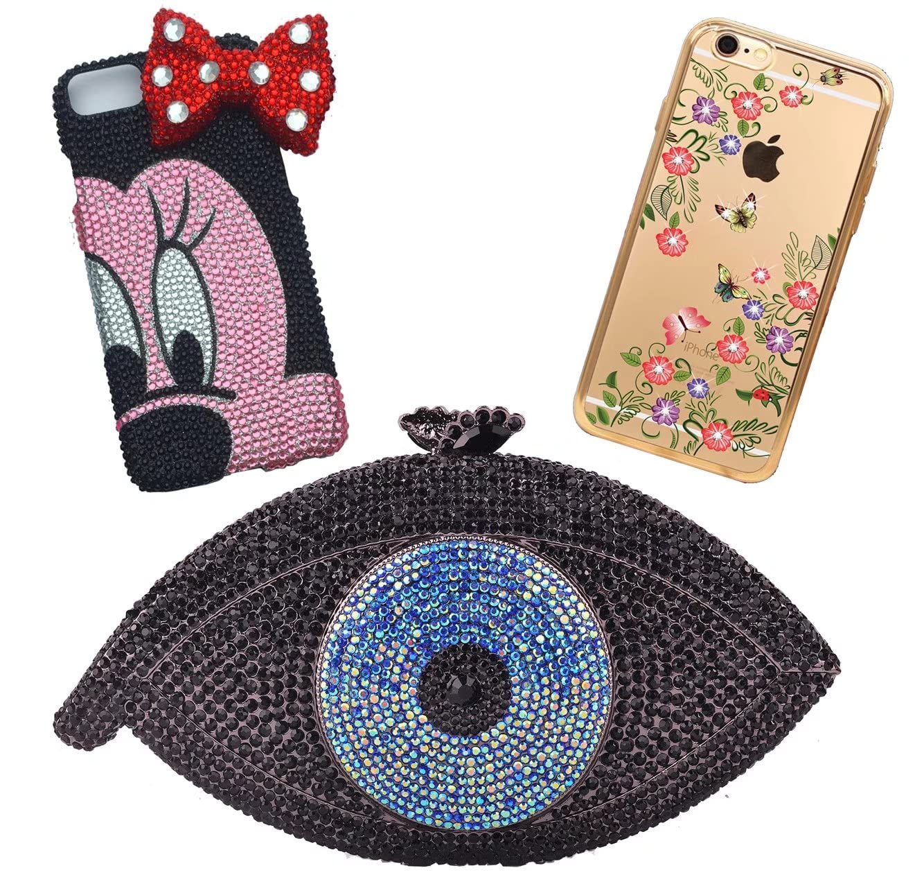 1000 Pieces SS20 5mm Flatback Rhinestones Clear Glass Round Gems Crystals for Nail Art DIY Crafts Clothes Shoes Bags （Silver）