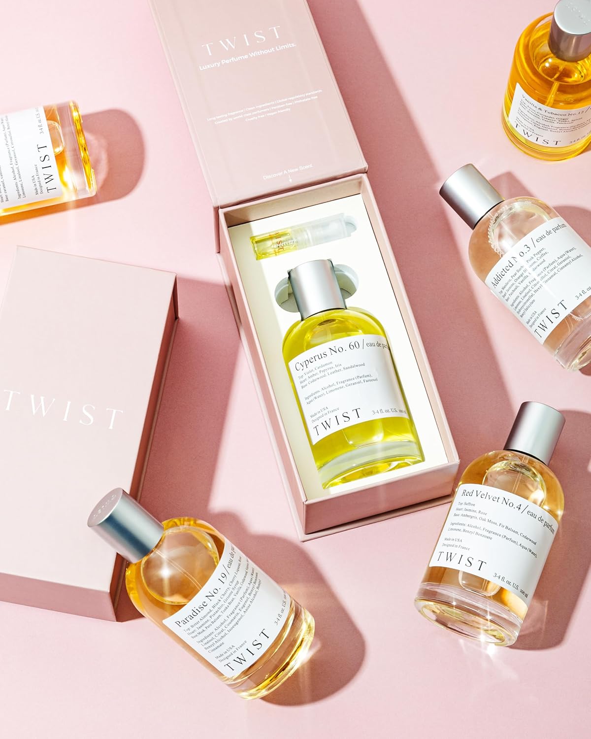 Twist Floral No. 40 - Eau De Parfum Inspired by Guc. Flora Gorgeous Gardenia, Long Lasting Perfume For Women, Paraben Free, Vegan, Clean Ingredients, Fragrance - Spray 100 ml | 3.4 fl. oz.